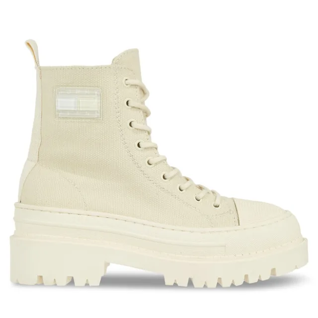 Trzewiki Tommy Jeans Tjw Foxing Canvas Boot EN0EN02216 Beżowy
