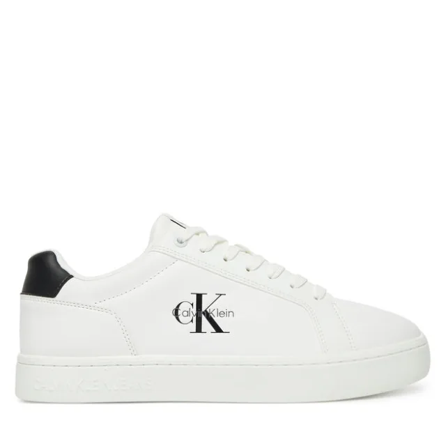 Sneakersy Calvin Klein Jeans Classic Cupsole Mono Lth YM0YM01369 Biały