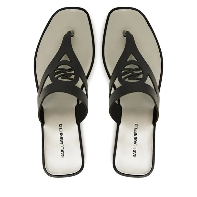 Japonki KARL LAGERFELD Skoot II KL80407 Czarny