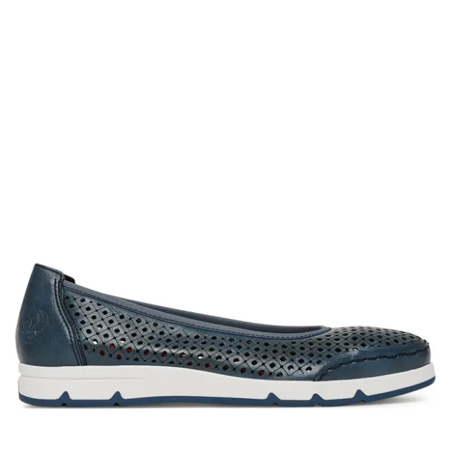 Baleriny Rieker CEO-L3065-14 Granatowy