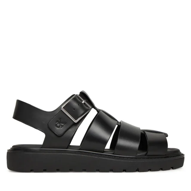 Sandały Calvin Klein Jeans Sq Molded Sdl Fisherman Mg Wn YW0YW01700 Czarny