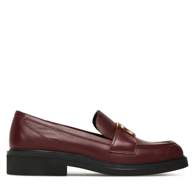 Loafersy Guess FLTSH3 LEA14 Bordowy