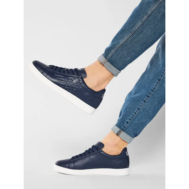 Sneakersy EA7 Emporio Armani X8X001 XCC51 00285 Granatowy