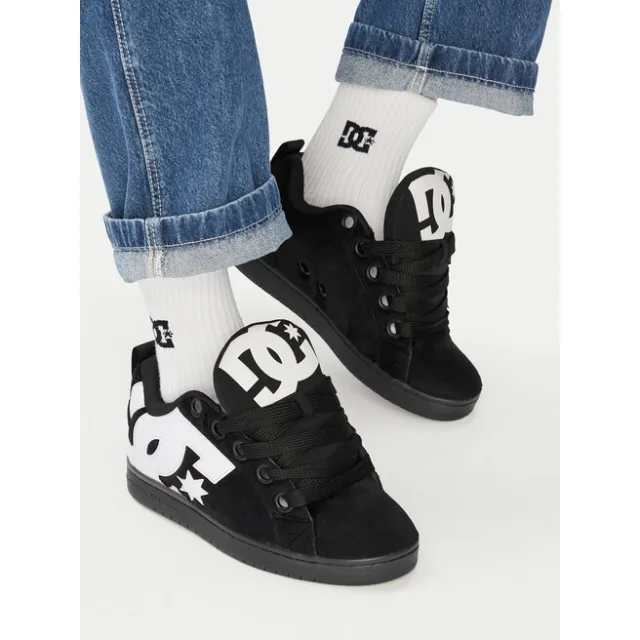 Sneakersy DC Shoes EO-COURT GRAFFIK PUFF DC04304001 Czarny
