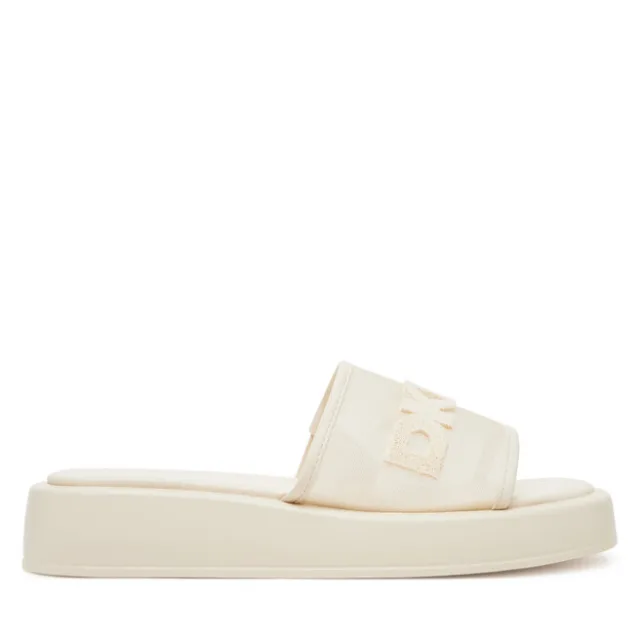 Klapki DKNY K2500541 Écru