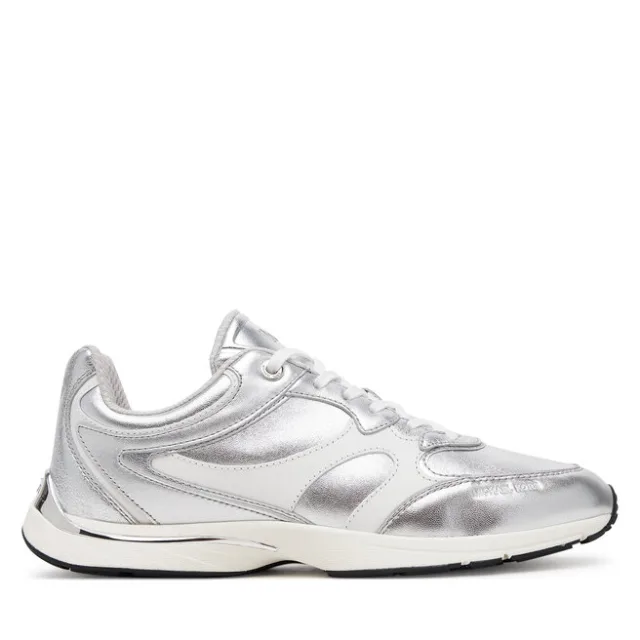 Sneakersy MICHAEL Michael Kors Riley 43S5RLFS1M Srebrny