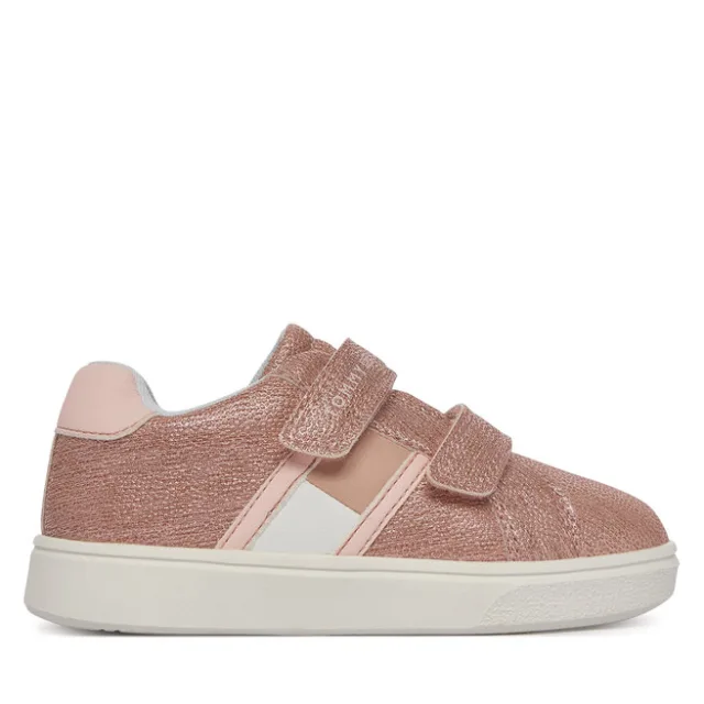 Sneakersy Tommy Hilfiger Flag Low Cut Velcro T1A9-34232-0745302 M Różowy
