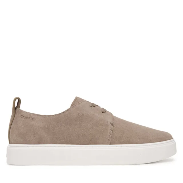 Sneakersy Calvin Klein Hybrid Clean Cup Derby Su HM0HM02078 Beżowy