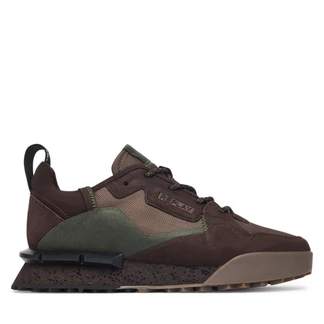 Sneakersy REPLAY GMS1P.000.C002TL Brązowy
