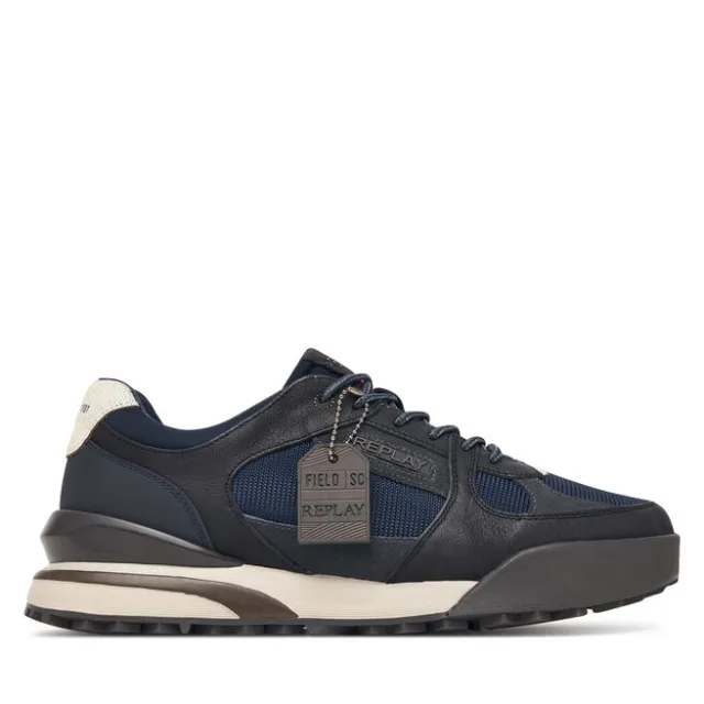 Sneakersy REPLAY GMSG9.000.C0200L Granatowy