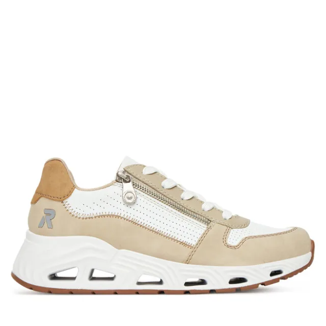 Sneakersy Rieker N5204-80 Biały