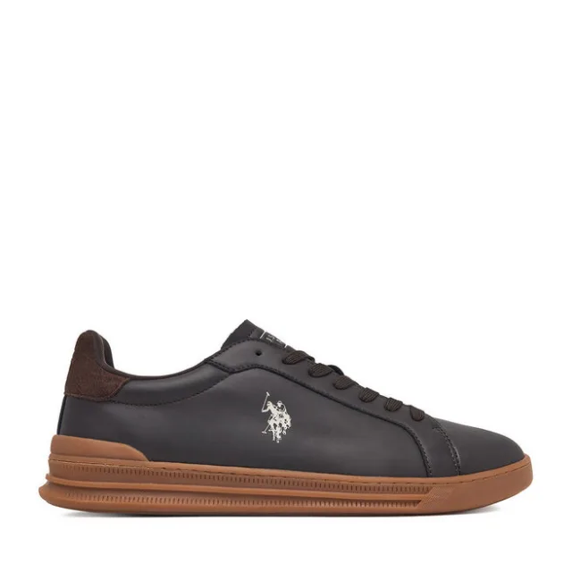 Sneakersy U.S. Polo Assn. EO-SANDRO001M/GY1 Brązowy ciemny
