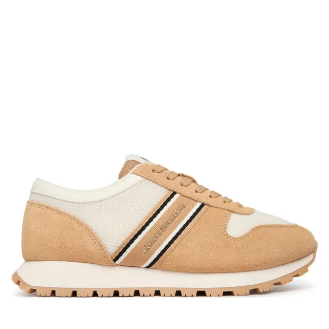 Sneakersy Armani Exchange XW002229 AF21431 MZ434 Beżowy