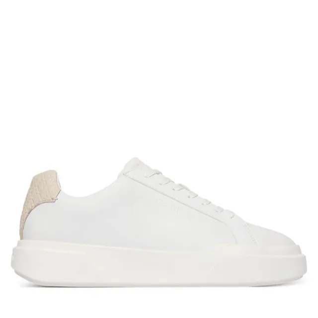 Sneakersy Calvin Klein Chunky Cupsole Laceup Lth Bt Aop HM0HM02070 Biały