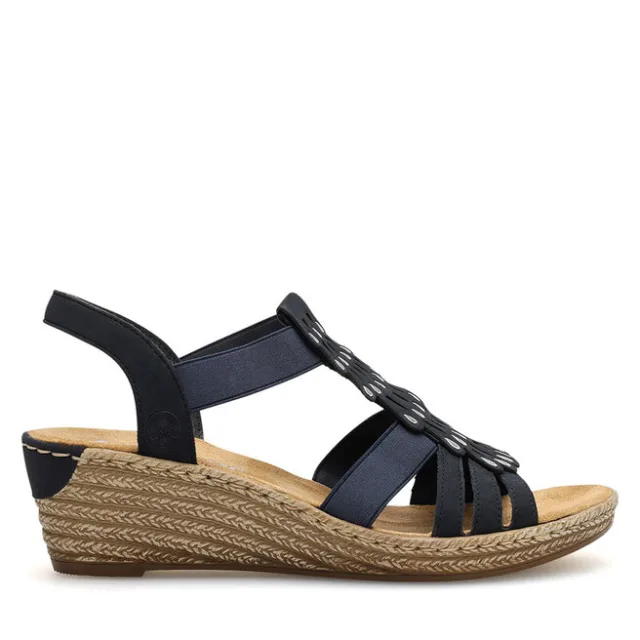 Sandały Rieker 62436-14 Granatowy