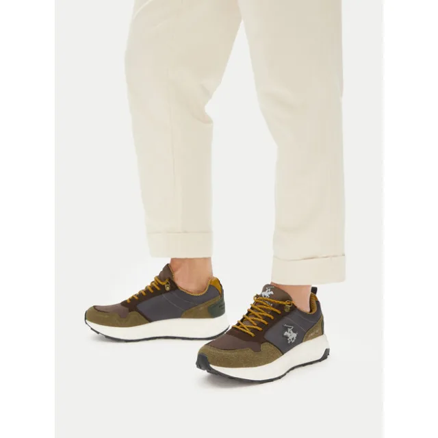 Sneakersy Beverly Hills Polo Club CEO-V5-DARIO Khaki