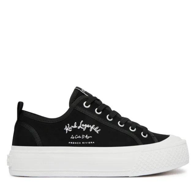 Trampki KARL LAGERFELD Kampus Max V KL60516 Czarny