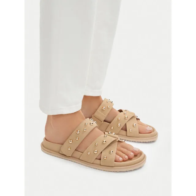 Klapki DeeZee CEO-LB-P2132 Beżowy