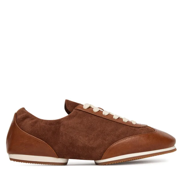 Sneakersy Polo Ralph Lauren 804972893002 Brązowy