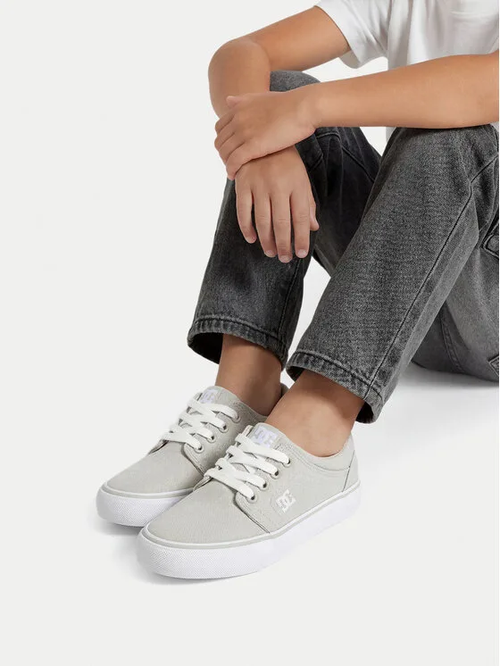 DC Shoes Tenisówki CEOWB-LEA-ZL-DC001-CH Szary