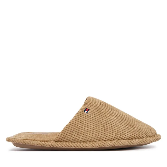 Kapcie Tommy Hilfiger Corduroy House Shoes FM0FM06019 Beżowy