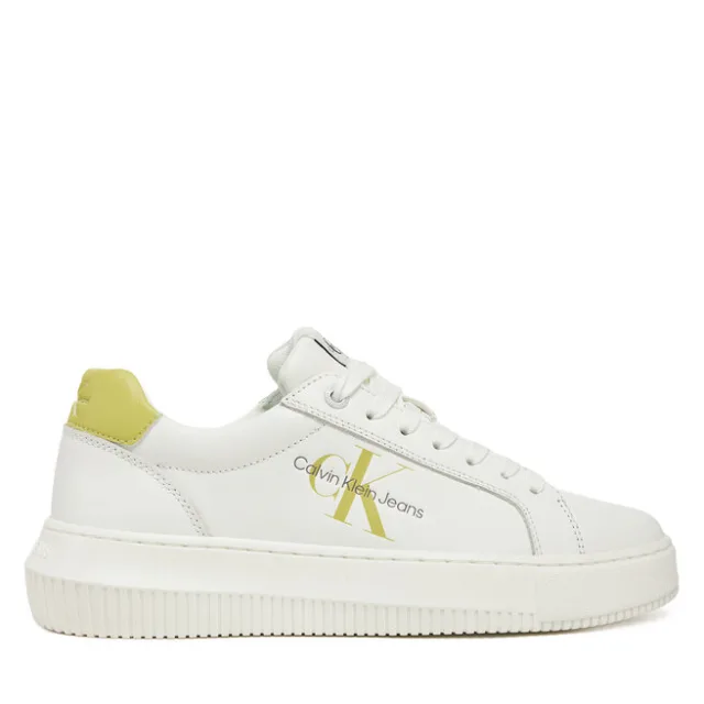 Sneakersy Calvin Klein Jeans Chunky Cupsole Laceup Mon Lth YW0YW00823 Biały