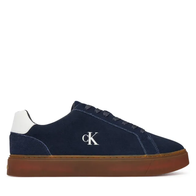 Sneakersy Calvin Klein Classic Cupsole Laceup Su YM0YM01434 Granatowy