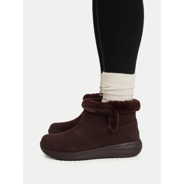 Śniegowce Skechers  On-The-GO Stellar - Cozy Step 144745/DBRN Brązowy
