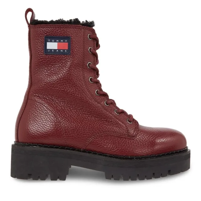 Trzewiki Tommy Jeans Tjw Urban Tumbled Ltr Wl EN0EN02317 Bordowy