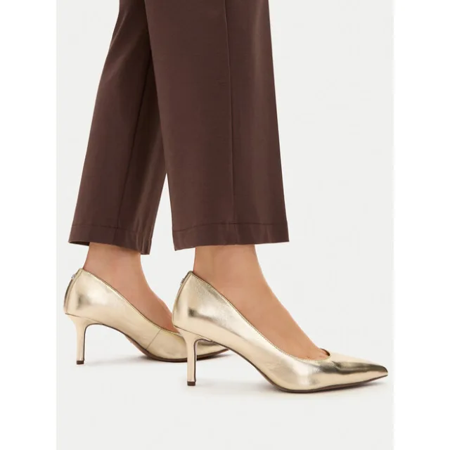 Szpilki LAUREN RALPH LAUREN Lanette Metallic 802978205002 Złoty