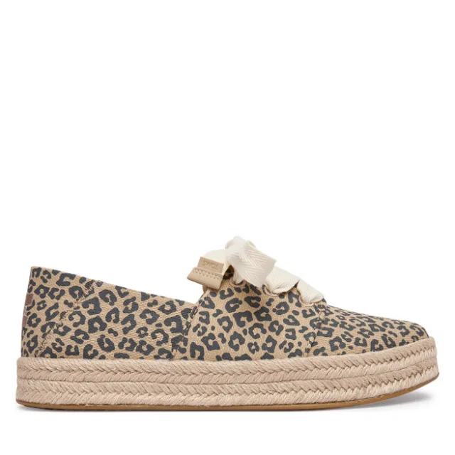 Espadryle Toms Carolina Lace Up 10023047 Beżowy