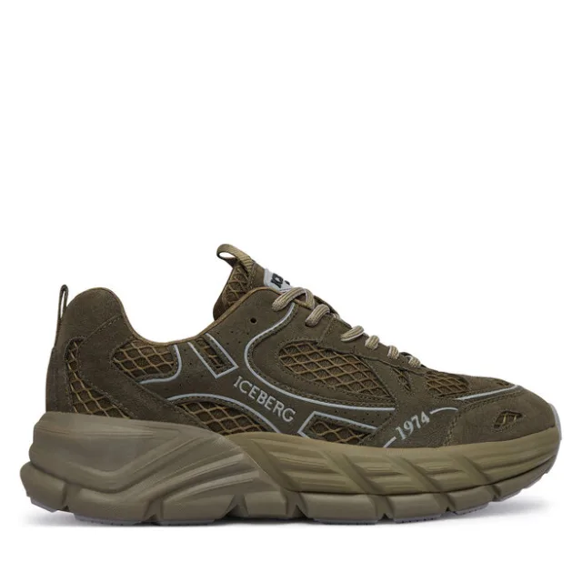 Sneakersy Iceberg IU17060Y Zielony ciemny