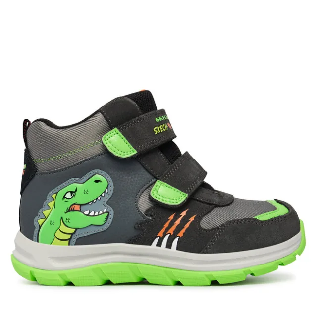 Trzewiki Skechers Dynamic Trail - Dino-Scouts 406373L/CCLM Szary