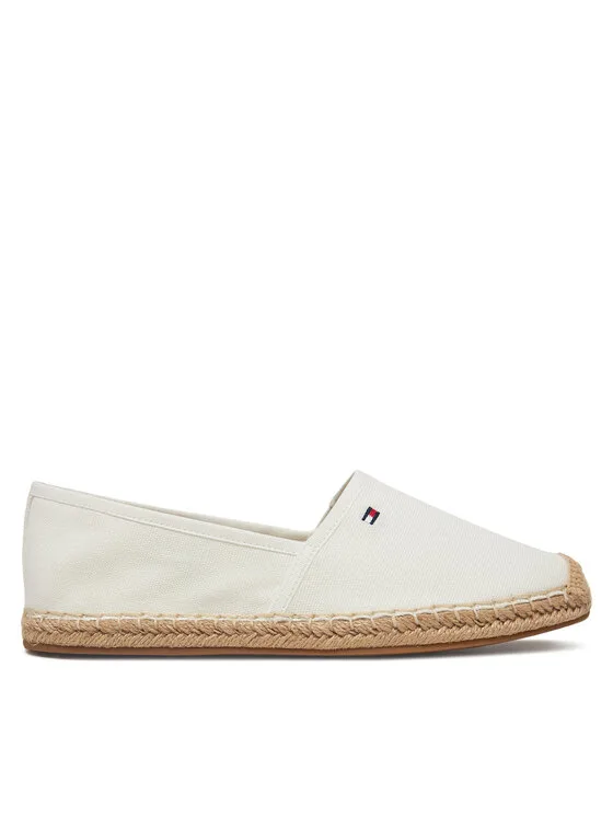 Tommy Hilfiger Espadryle Flag Canvas Espadrille FW0FW08541 Écru