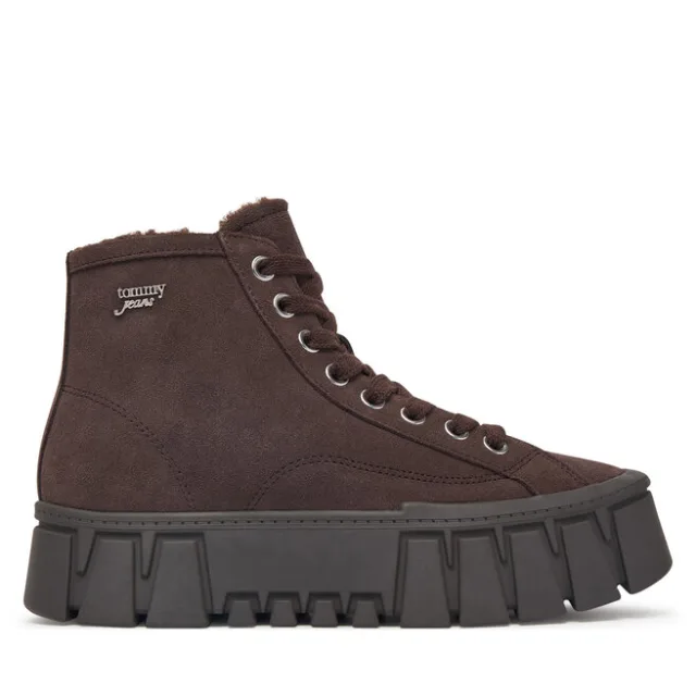 Trzewiki Tommy Jeans Tjw Platform Sneaker Mc Wl EN0EN03134 Brązowy ciemny