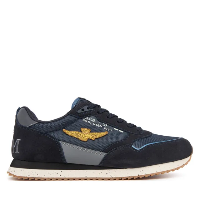 Sneakersy Aeronautica Militare 262SC0288UCT03545 Granatowy