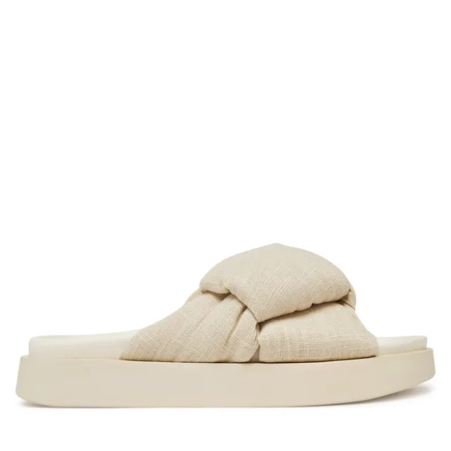 Klapki Inuikii Oversized Linken Knot-147 1028 Écru