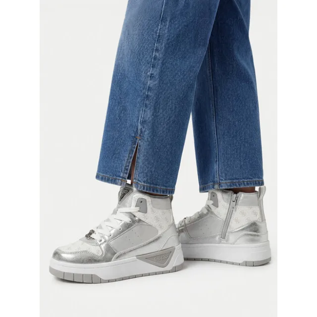 Sneakersy Guess CEO-BIC29272JJKF3GG01 Srebrny