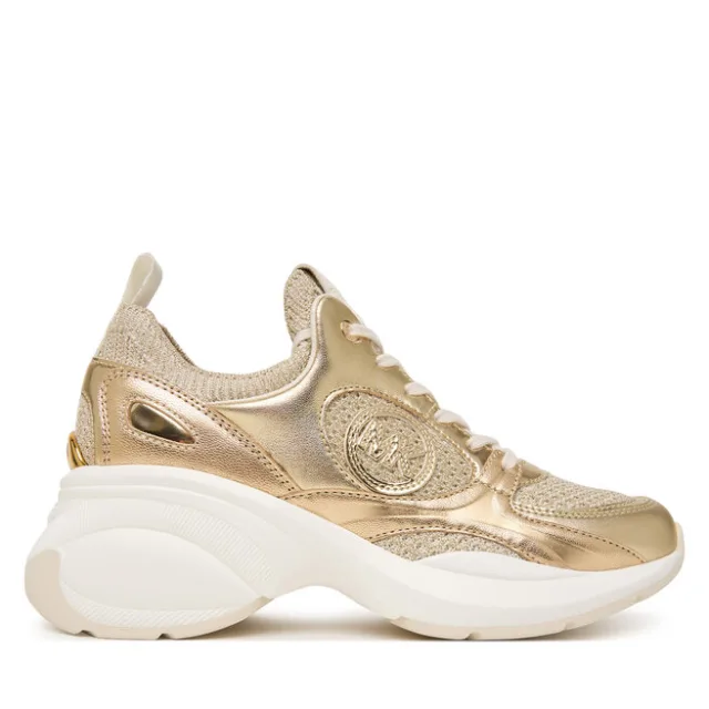 Sneakersy MICHAEL Michael Kors Zuma 43T6ZUFS1S Złoty