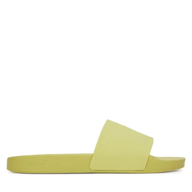 Klapki Calvin Klein Jeans Slide Monogram Tpu YW0YW01715 Żółty