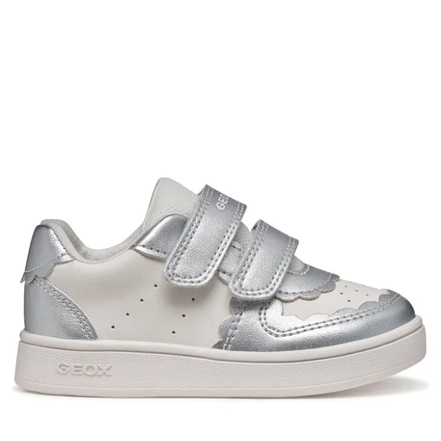 Sneakersy Geox B Eclyper Girl B555MA 054AJ C0007 Srebrny