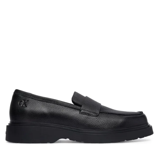 Loafersy Calvin Klein Combat Ess Loafer Lth HM0HM02337 Czarny
