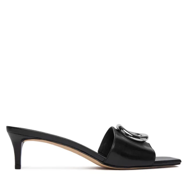 Klapki MICHAEL Michael Kors Milan Mule Sandal 40R6MLMS1L Czarny