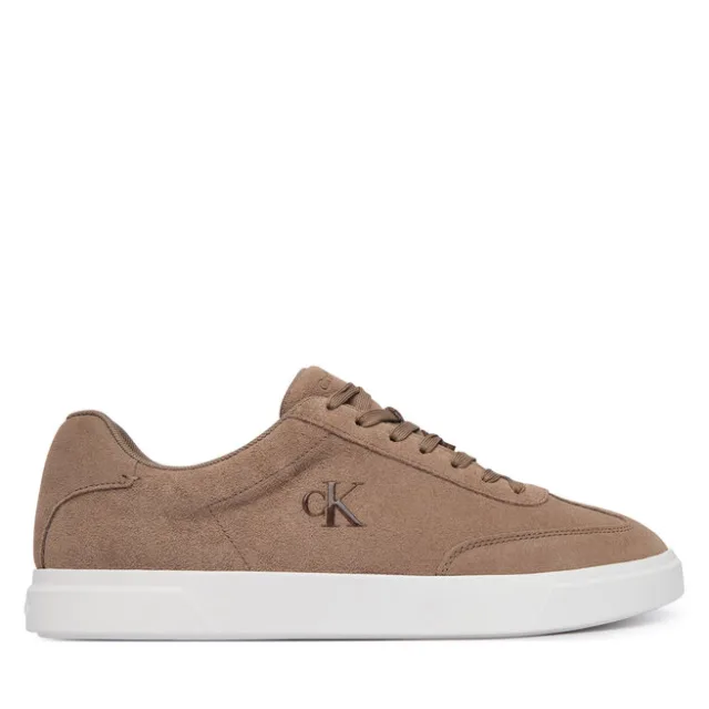 Sneakersy Calvin Klein Low Prof Cupsole Wt Su HM0HM02201 Beżowy