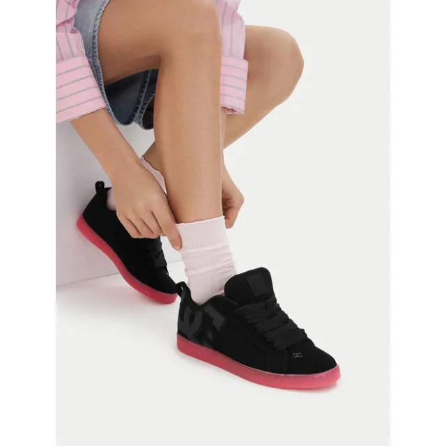Sneakersy DC Shoes EO-COURT GRAFFIK LE DC02894001 Czarny