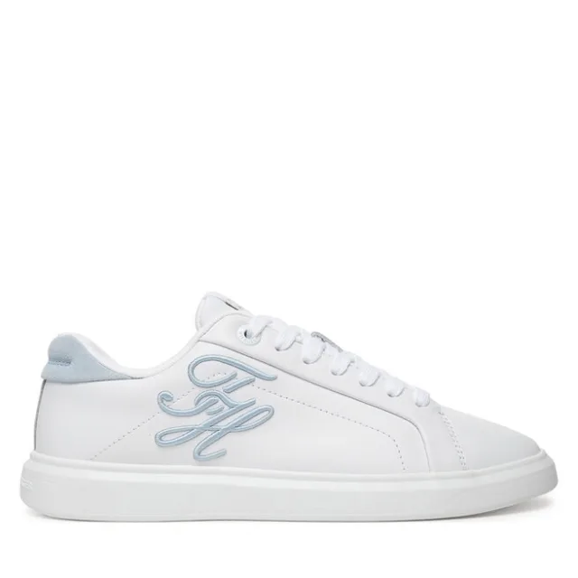 Sneakersy Tommy Hilfiger Th Icon Court Script FW0FW09363 Biały