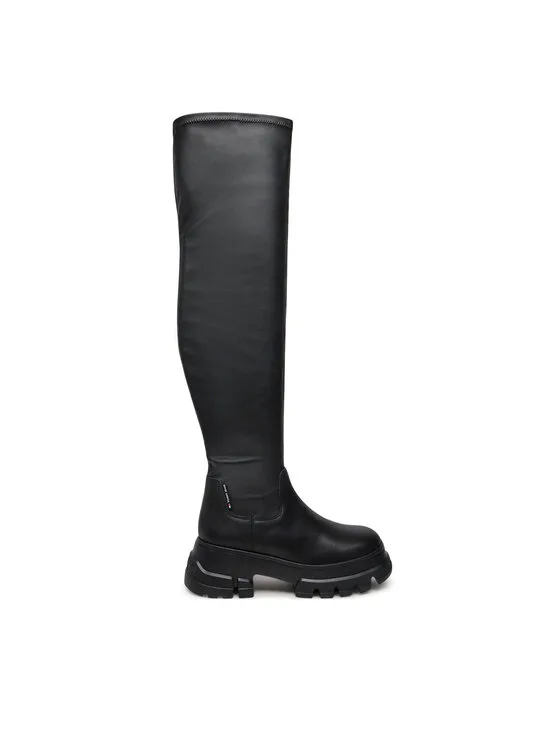 Kozaki Tommy Jeans Tjw Lightweight Otk Boot EN0EN02634 Czarny
