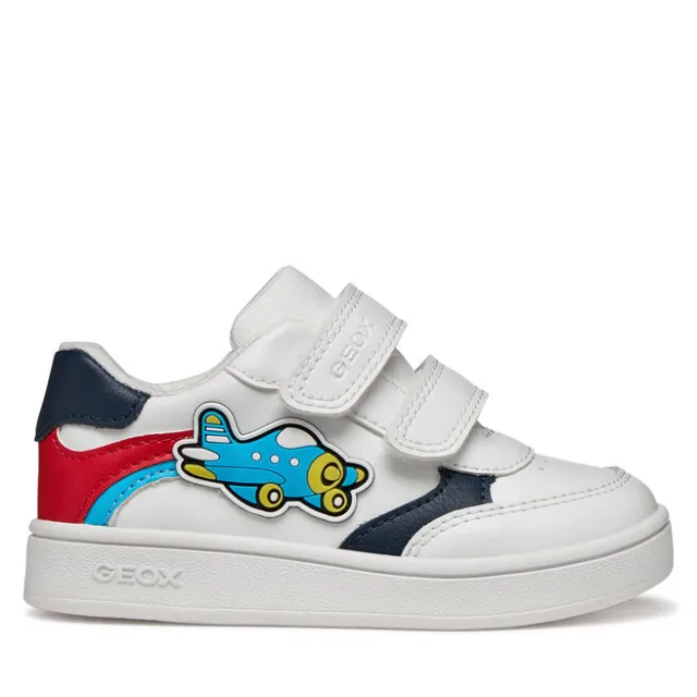 Sneakersy Geox B Eclyper Boy B655LC 000BC C0050 M Biały