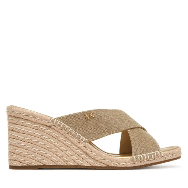 Klapki MICHAEL Michael Kors Kenzie 40S6KZMS6D Złoty