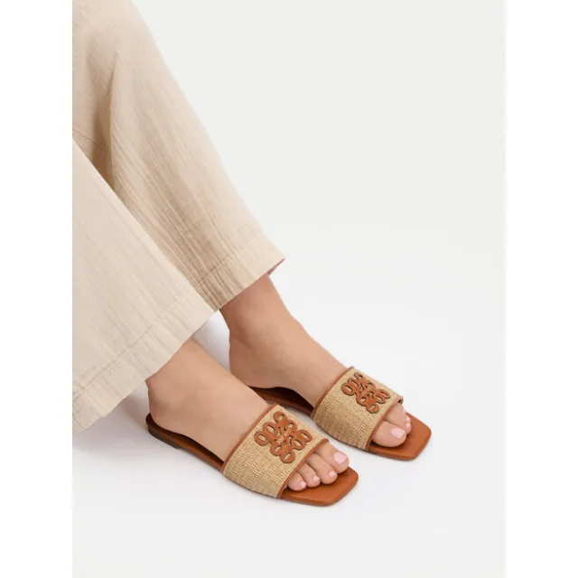 Klapki Nine West CEO-SMRL393661 Beżowy